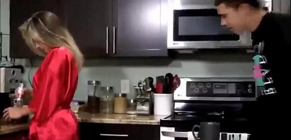  Cory Chase in Young Son Fucks his Hot Mom in the Kitchen
